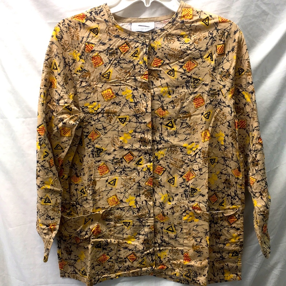 Fundamentally cotton scrub jacket ladies sz xs